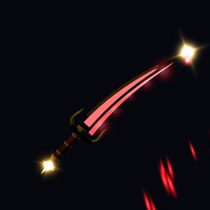 Red Mercy, a dagger glowing red